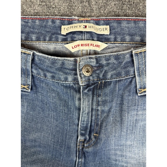 Vintage Y2K Tommy Hilfiger Jeans Low Rise Boot Flare Womens Sz 14 Denim - Picture 4 of 10